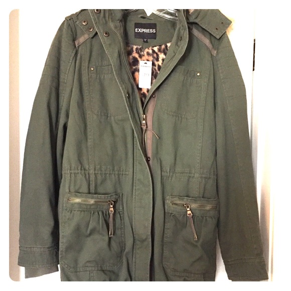 Express Jackets & Blazers - Express Military Style Coat Small Removable Liner